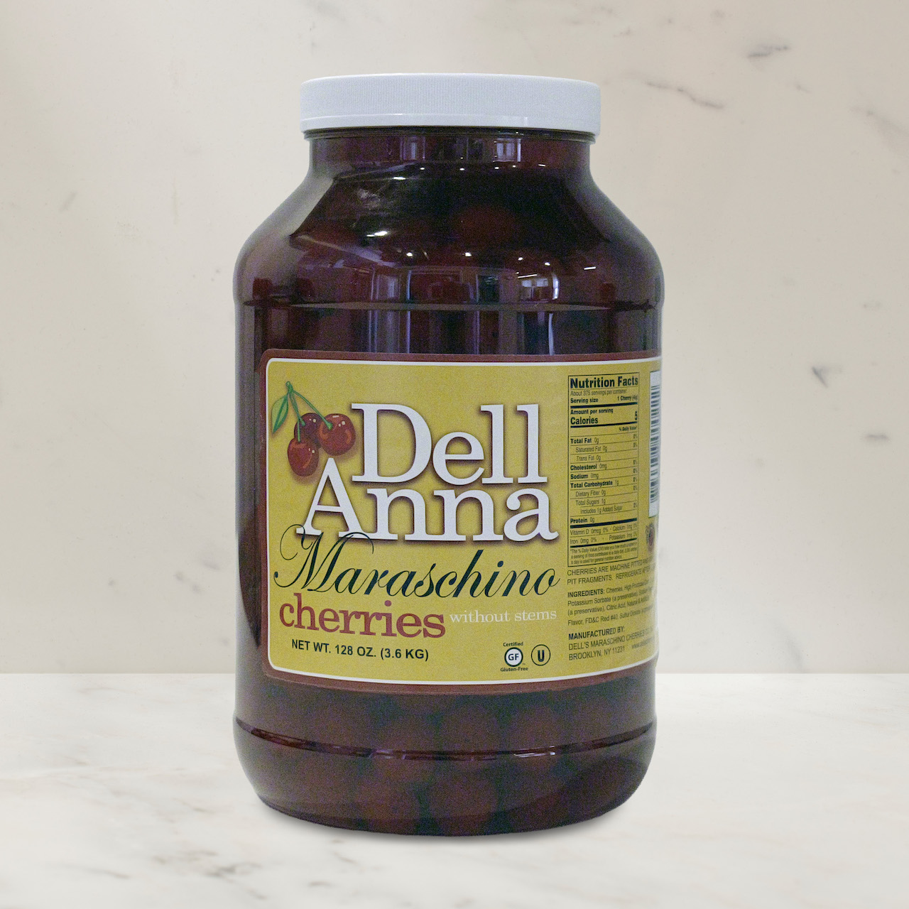Dell Anna Signature Maraschino Cherries Without Stems