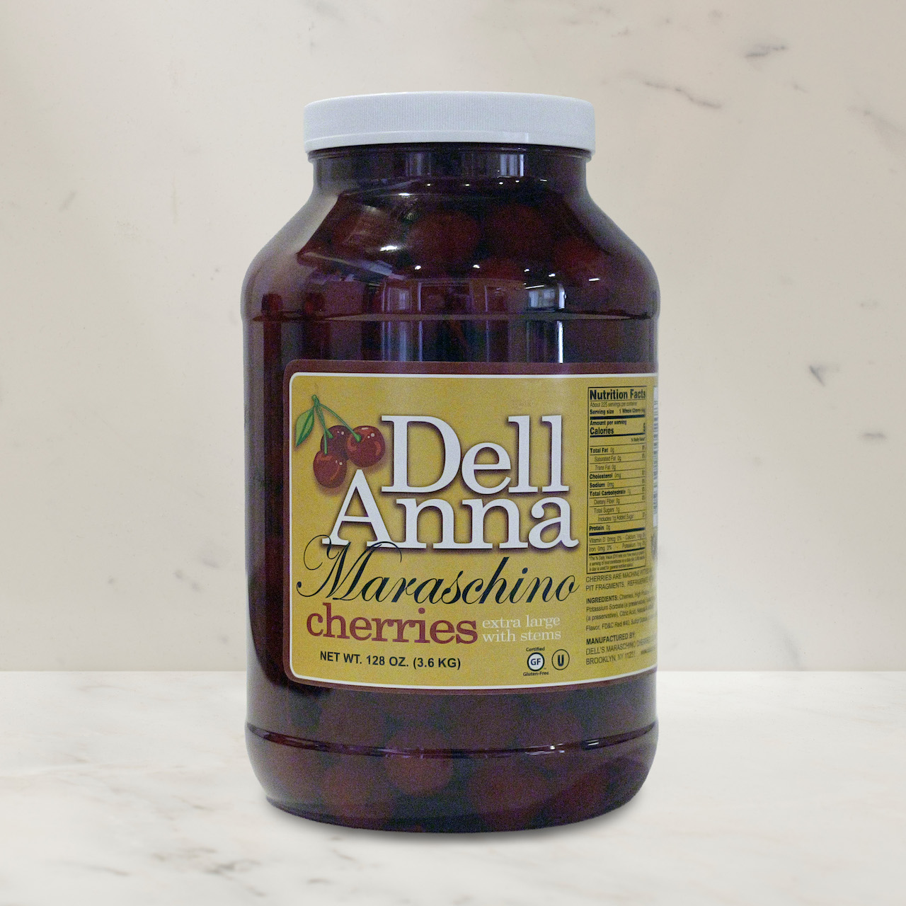Dell Anna Signature Maraschino Cherries With Stems - XL
